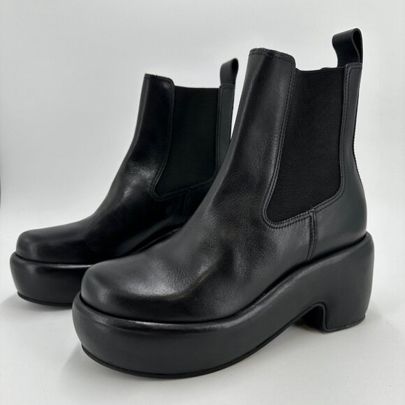 Everlane The Puffa Boot in Black size 8 Chelsea Ankle 3.25" Chunky Platform - Picture 1 of 7